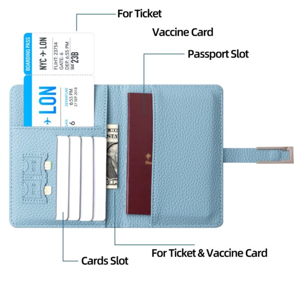 Pu Leather Passport Holder Item No#32199 - Image 4