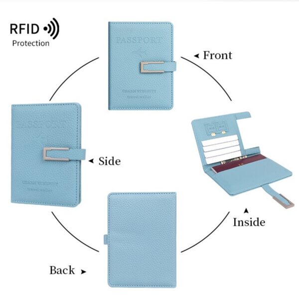 Pu Leather Passport Holder Item No#32199 - Image 5