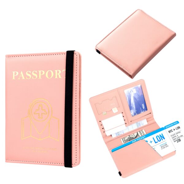 Pu Leather Passport Holder Item No#32203 - Image 2