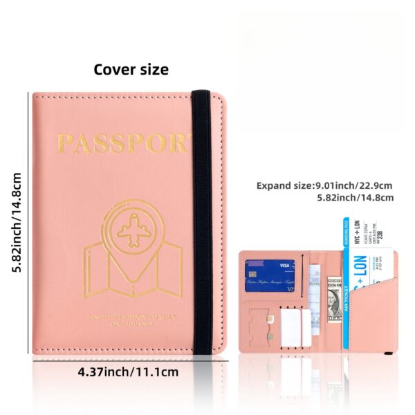 Pu Leather Passport Holder Item No#32203 - Image 3