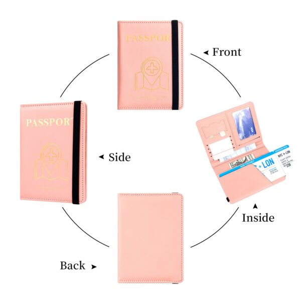 Pu Leather Passport Holder Item No#32203 - Image 4