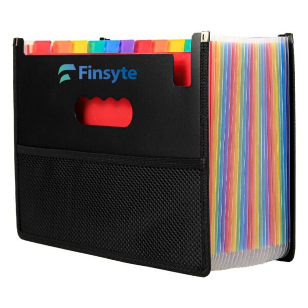 24 Pockets Expanding File Folder With Cloth Edge Wrap Item No#32206