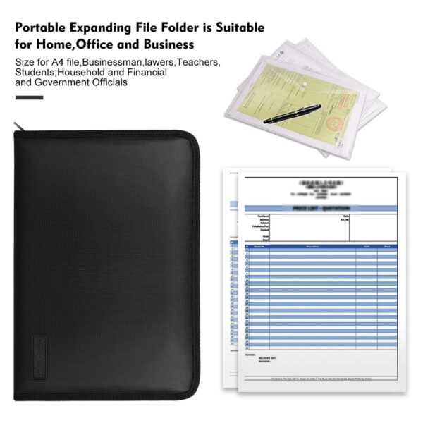 Fireproof Expanding File Folder With 13 Multicolored Pockets Item No#32207 - Image 5
