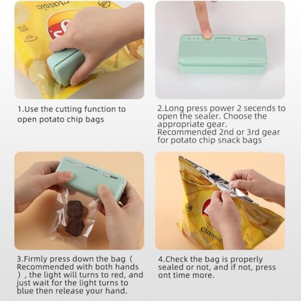Plastic Bag Heat Sealer And Cutter Item No#32219 - Image 5