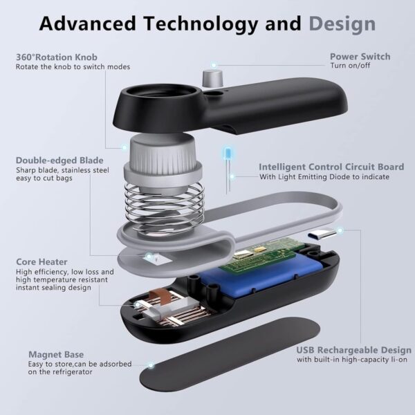 Usb Charging Mini Bag Sealer Item No#32221 - Image 4