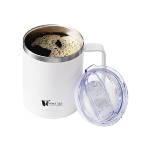12Oz Coffee Mug With Handle And Sliding Lid Item No#32235