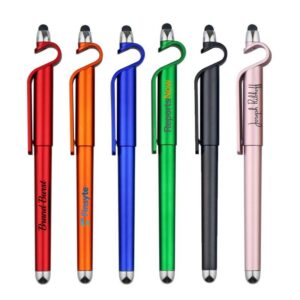 Multifunctional 3 In 1 Phone Holder Capacitive Stylus Ballpoint Pens Item No#32243