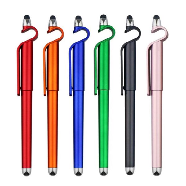 Multifunctional 3 In 1 Phone Holder Capacitive Stylus Ballpoint Pens Item No#32243 - Image 2