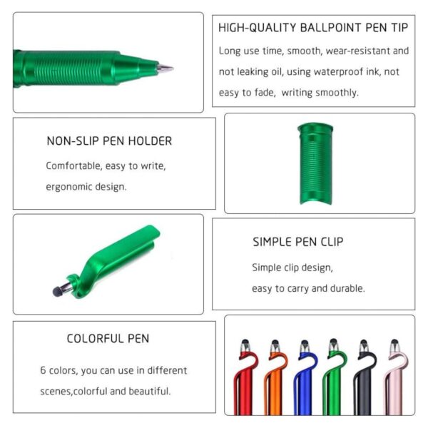Multifunctional 3 In 1 Phone Holder Capacitive Stylus Ballpoint Pens Item No#32243 - Image 3