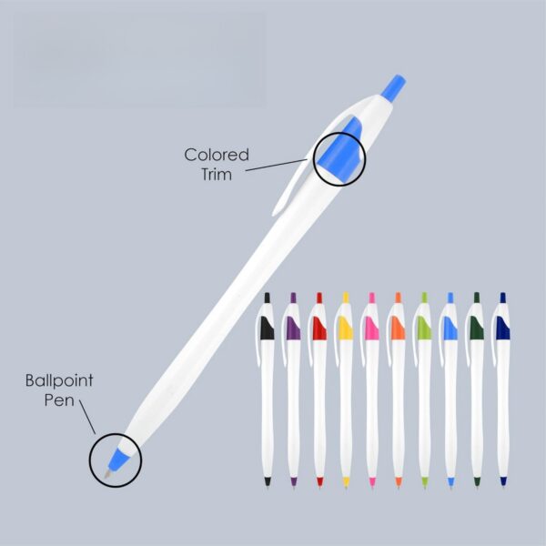 Ballpoint Pen With Pen Clip Item No#32249 - Image 3