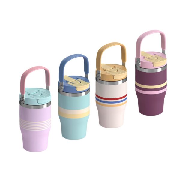 18 Oz Stainless Steel Insulated Water Bottle With 2-In-1 Lid Item No#32330