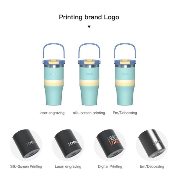 18 Oz Stainless Steel Insulated Water Bottle With 2-In-1 Lid Item No#32330 - Image 4