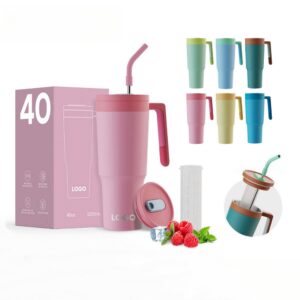 40 Oz Stainless Steel Insulated Water Bottle With 2-In-1 Lid Item No#32334