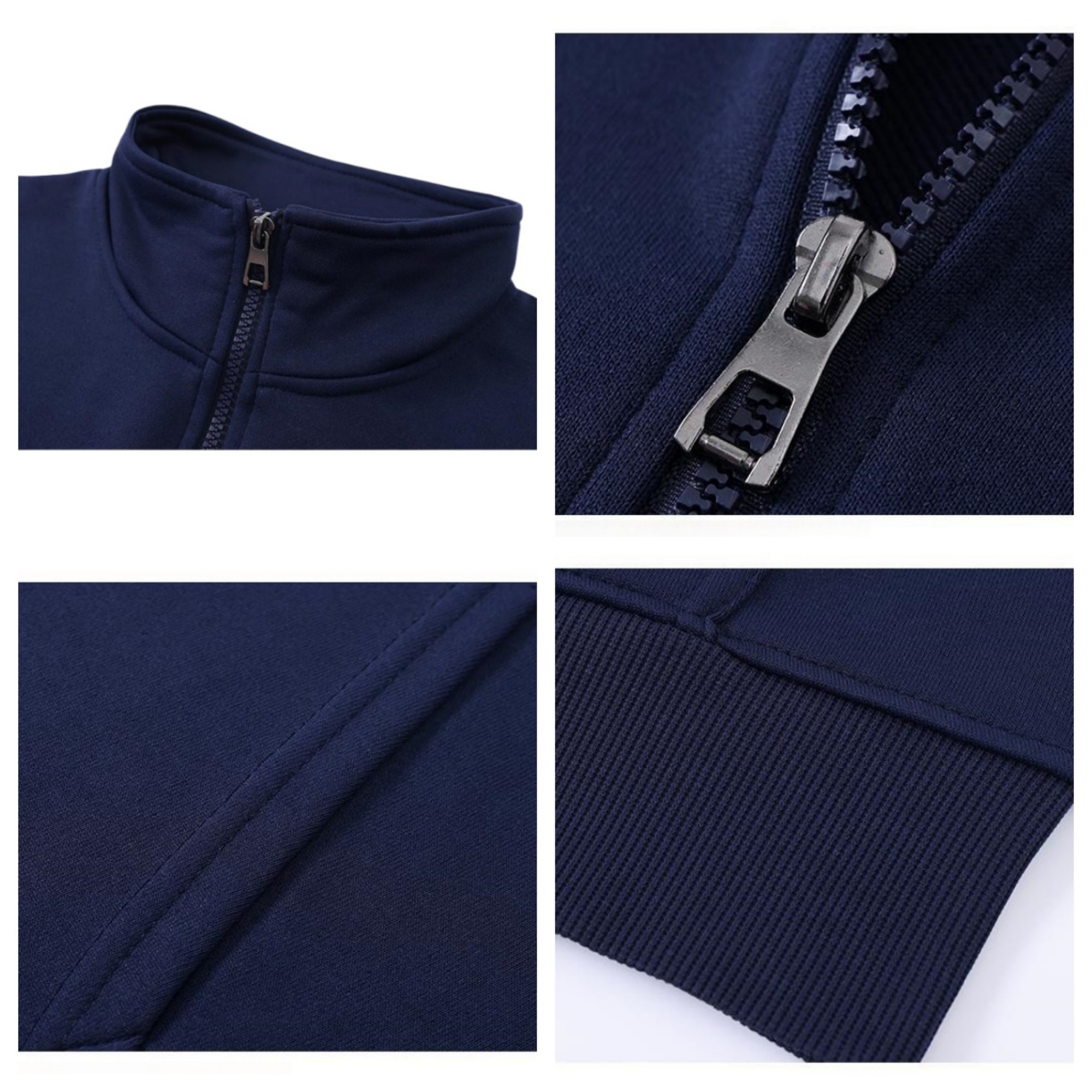 Solid Color Stand Collar Long Sleeve Sweatshirt Item No#32339 - Image 4