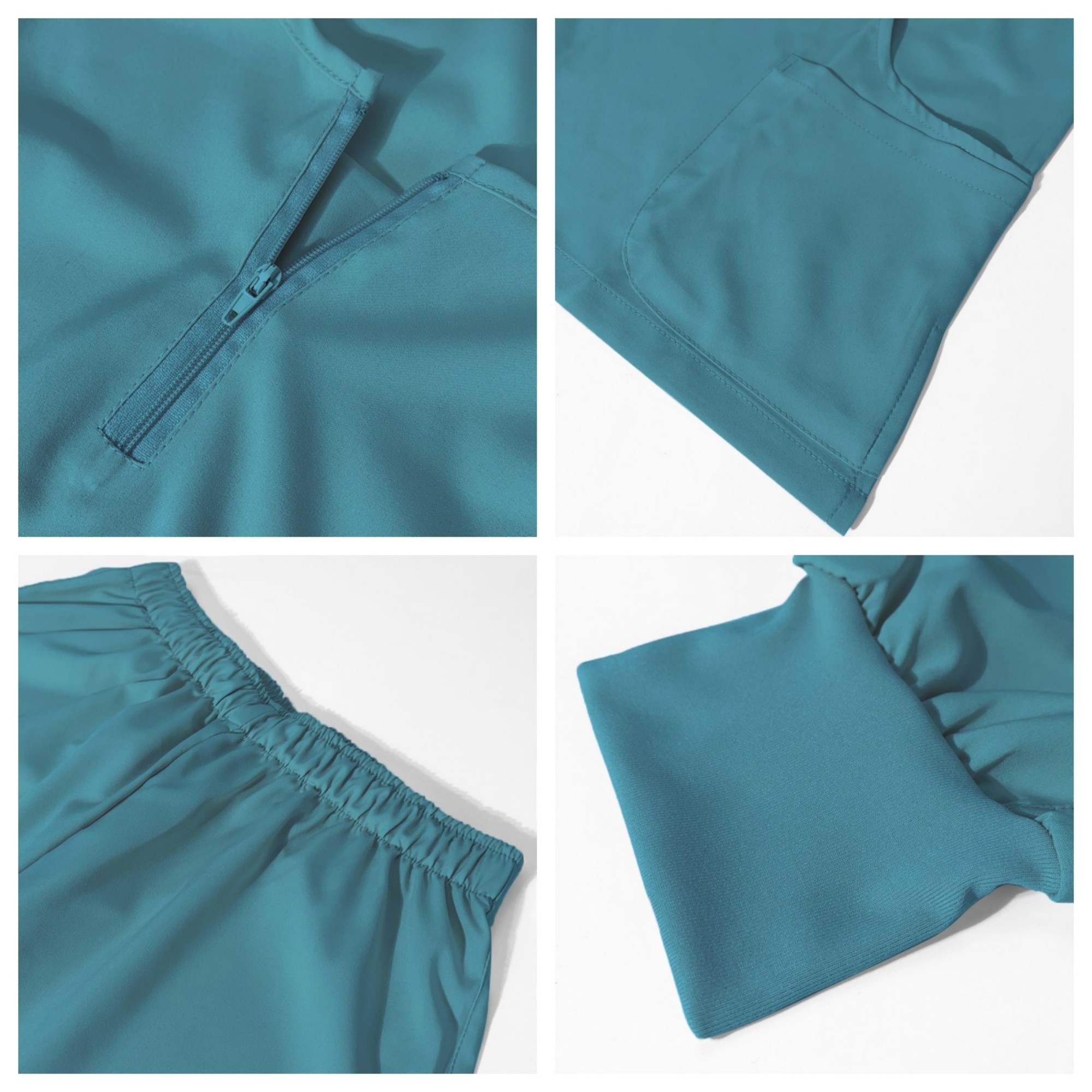 Notched V Neck Scrubs Set For Women Item No#32344 - Image 3