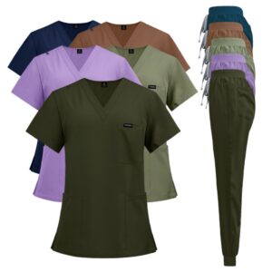 Medical Nursing Uniform Scrub Set Item No#32346