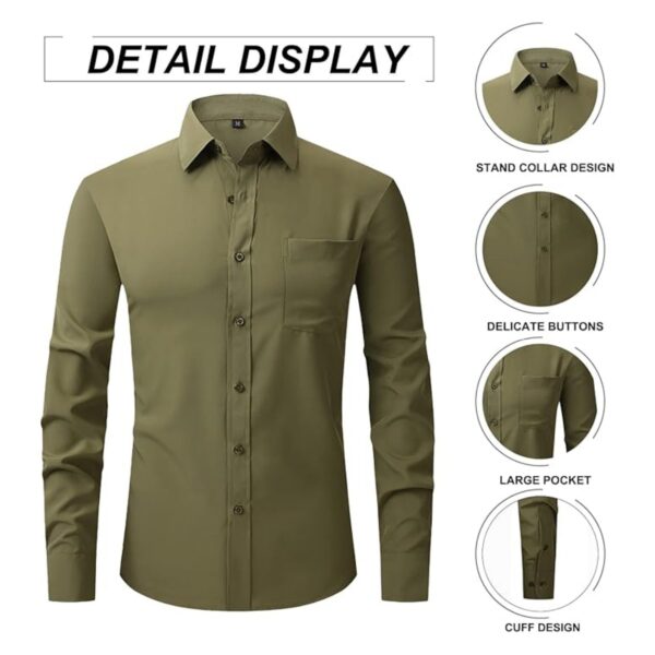 Man'S Long Sleeve Dress Shirt Item No#32352 - Image 3