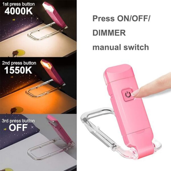 Clip On Bookmark Light For Bed Item No#32368 - Image 5