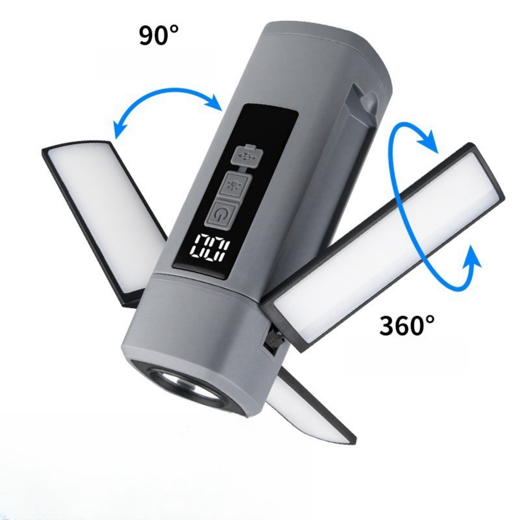 Folding Led Camping Lantern Flashlight Item No#32370 - Image 4