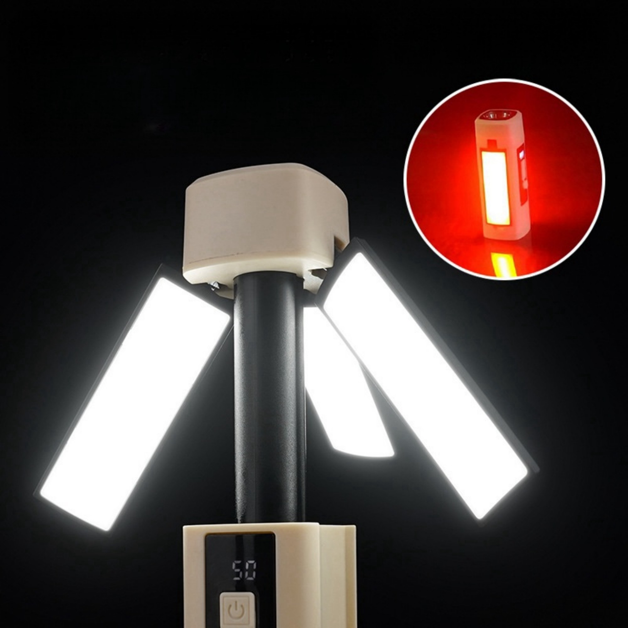 Folding Led Camping Lantern Flashlight Item No#32370 - Image 5