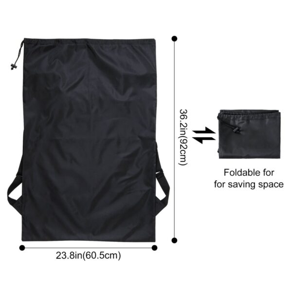 36.2 X 23.8" Sturdy Foldable Clothes Hamper Bag With Shoulder Straps Item No#32375 - Image 3