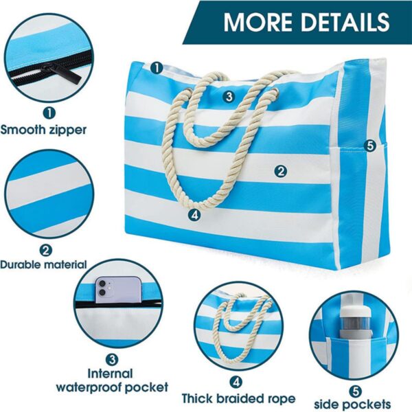 Large Waterproof Beach Tote Bag Item No#32376 - Image 4