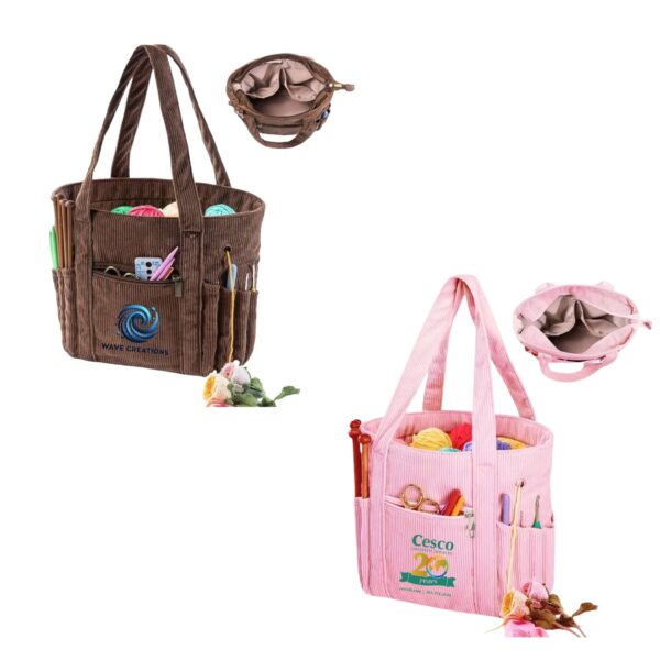 Corduroy Yarn Tote Bag Item No#32381