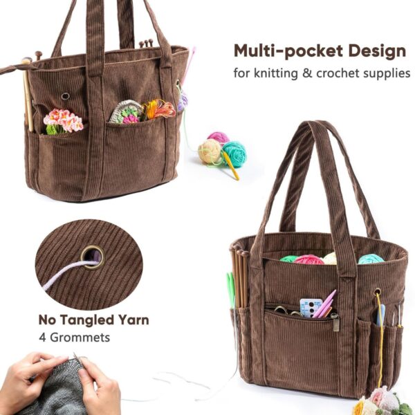 Corduroy Yarn Tote Bag Item No#32381 - Image 5
