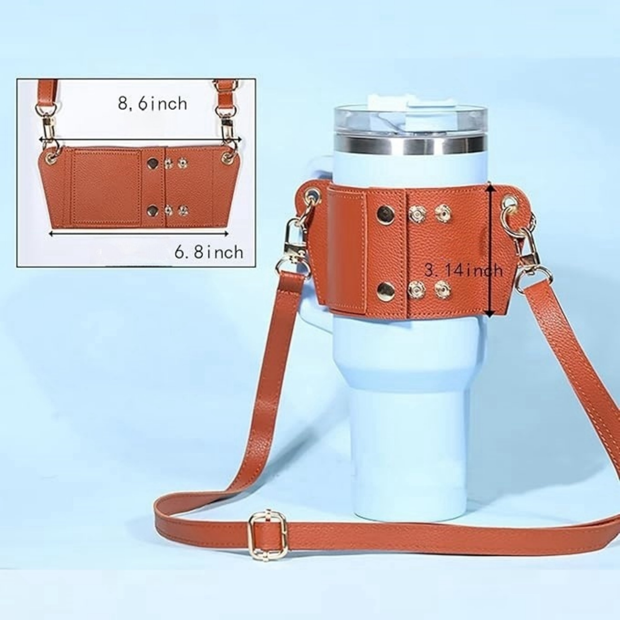 Water Bottle Holder With Strap Item No#32383 - Image 3