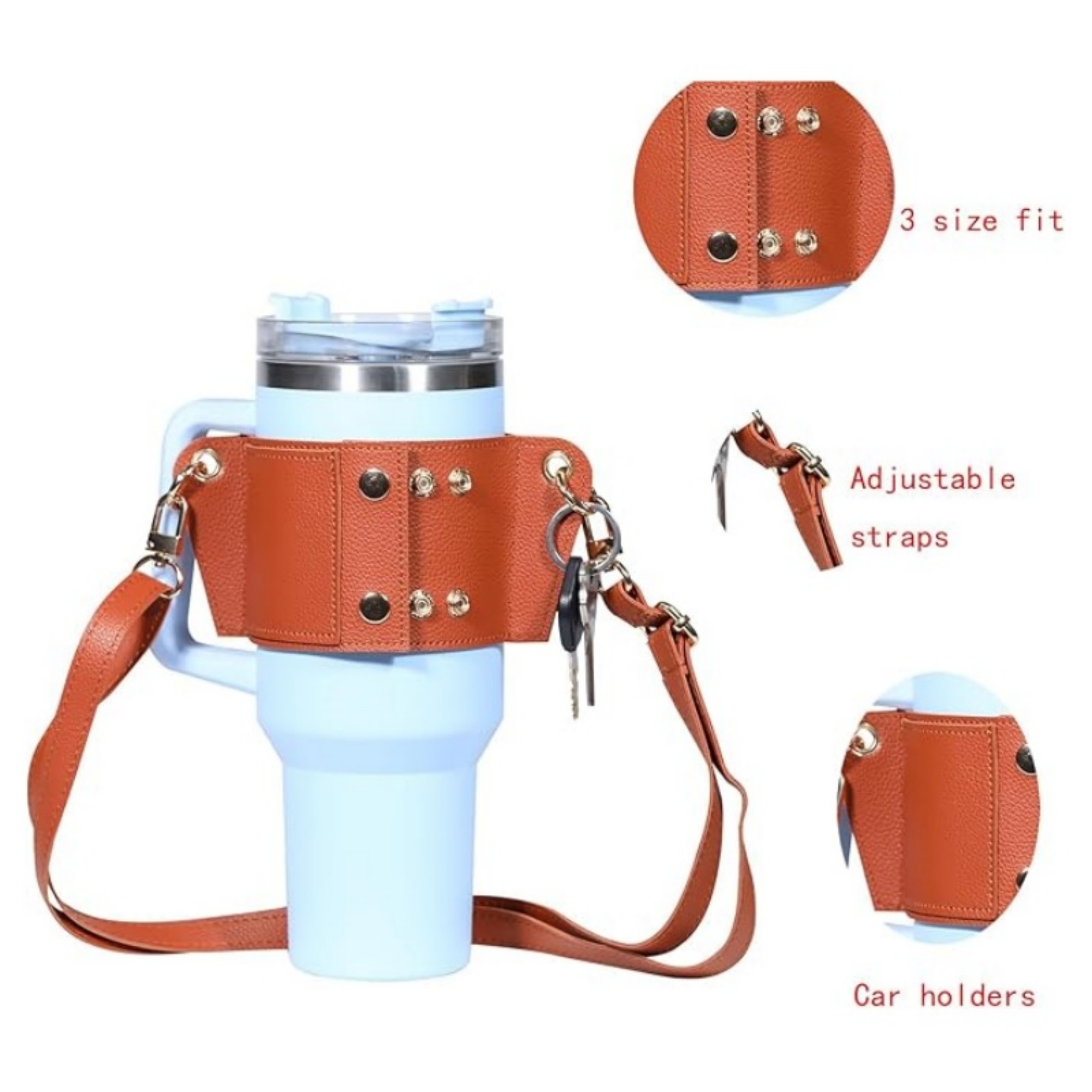 Water Bottle Holder With Strap Item No#32383 - Image 4