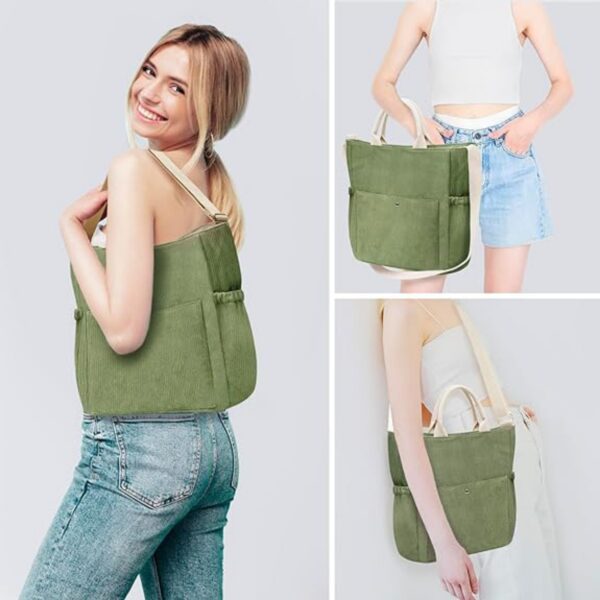 Corduroy Tote Bag Item No#32396 - Image 5