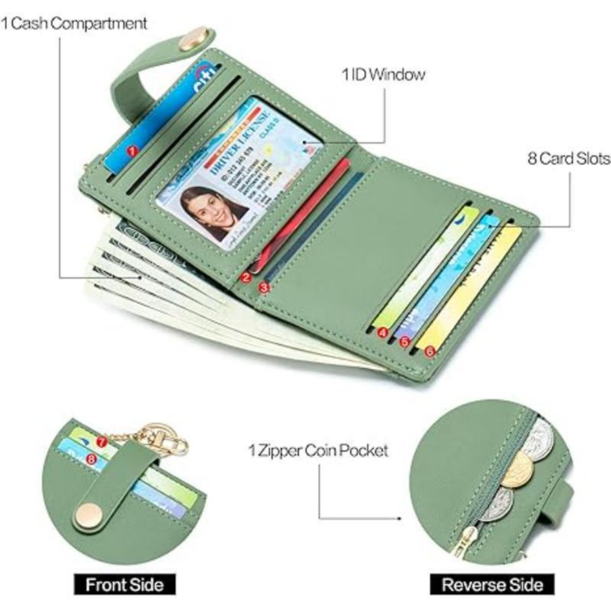 Rfid Blocking Bifold Credit Card Holder Item No#32403 - Image 4