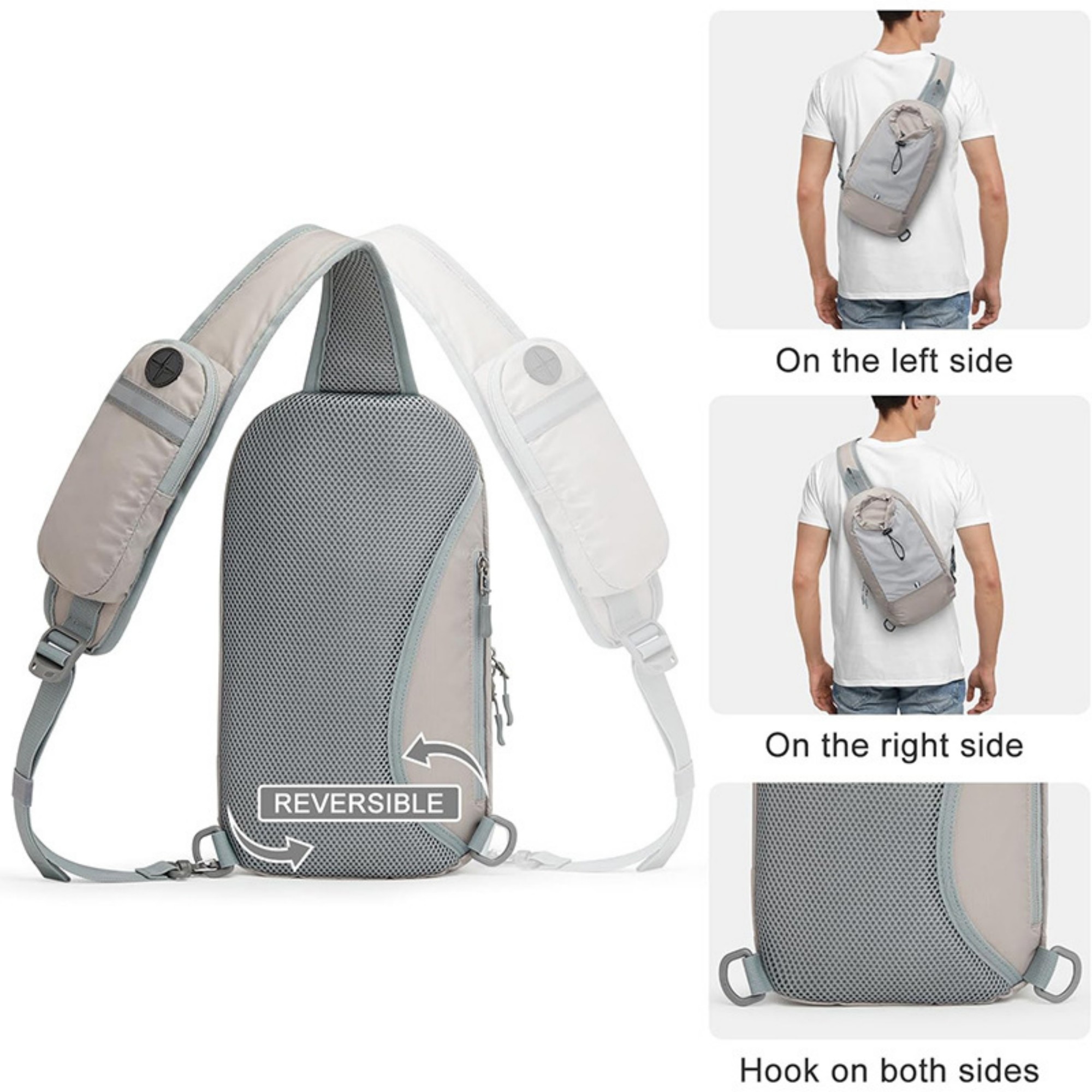 Rfid Blocking Lightweight Crossbody Backpack Item No#32410 - Image 6
