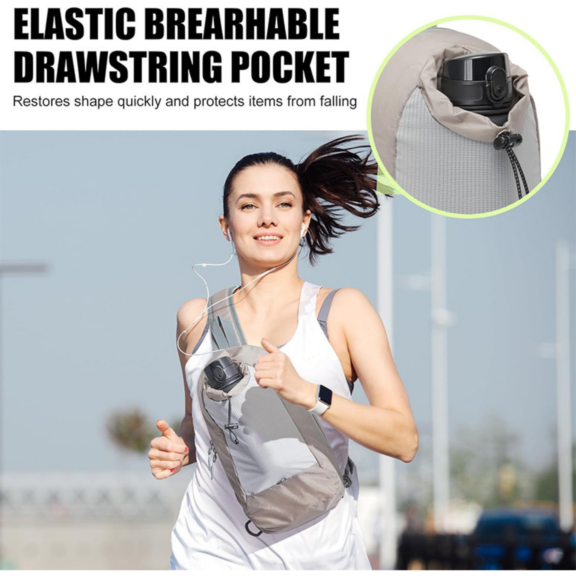 Rfid Blocking Lightweight Crossbody Backpack Item No#32410 - Image 7