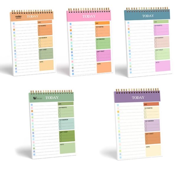 A5 52 Sheets Daily Planner Notepad Item No#32414