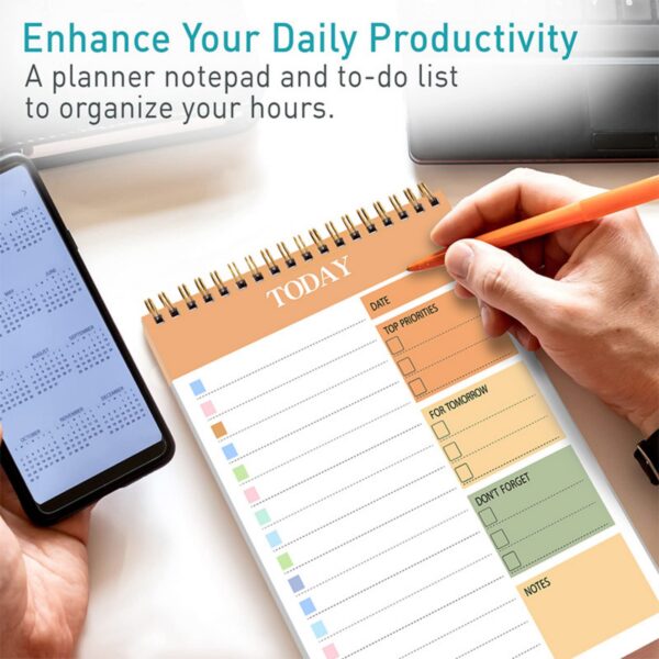 A5 52 Sheets Daily Planner Notepad Item No#32414 - Image 5