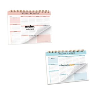 B5 52 Sheets Twin Coil Binding Weekly Planner Item No#32417