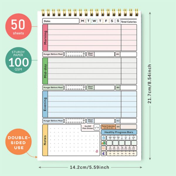 A5 50 Sheets Habit Tracker Notebooks Item No#32419 - Image 3