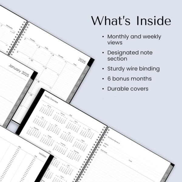 2025 Weekly And Monthly Planner Calendar Item No#32423 - Image 4