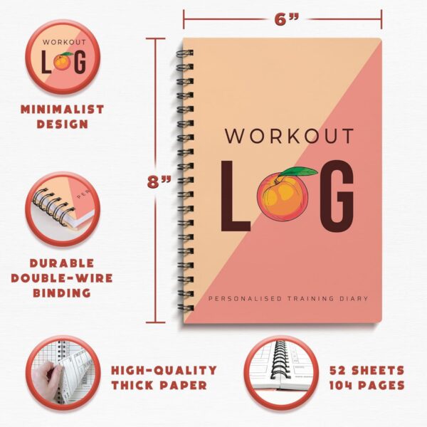 A5 52 Sheets Workout Planner For Daily Fitness Tracking Item No#32424 - Image 3