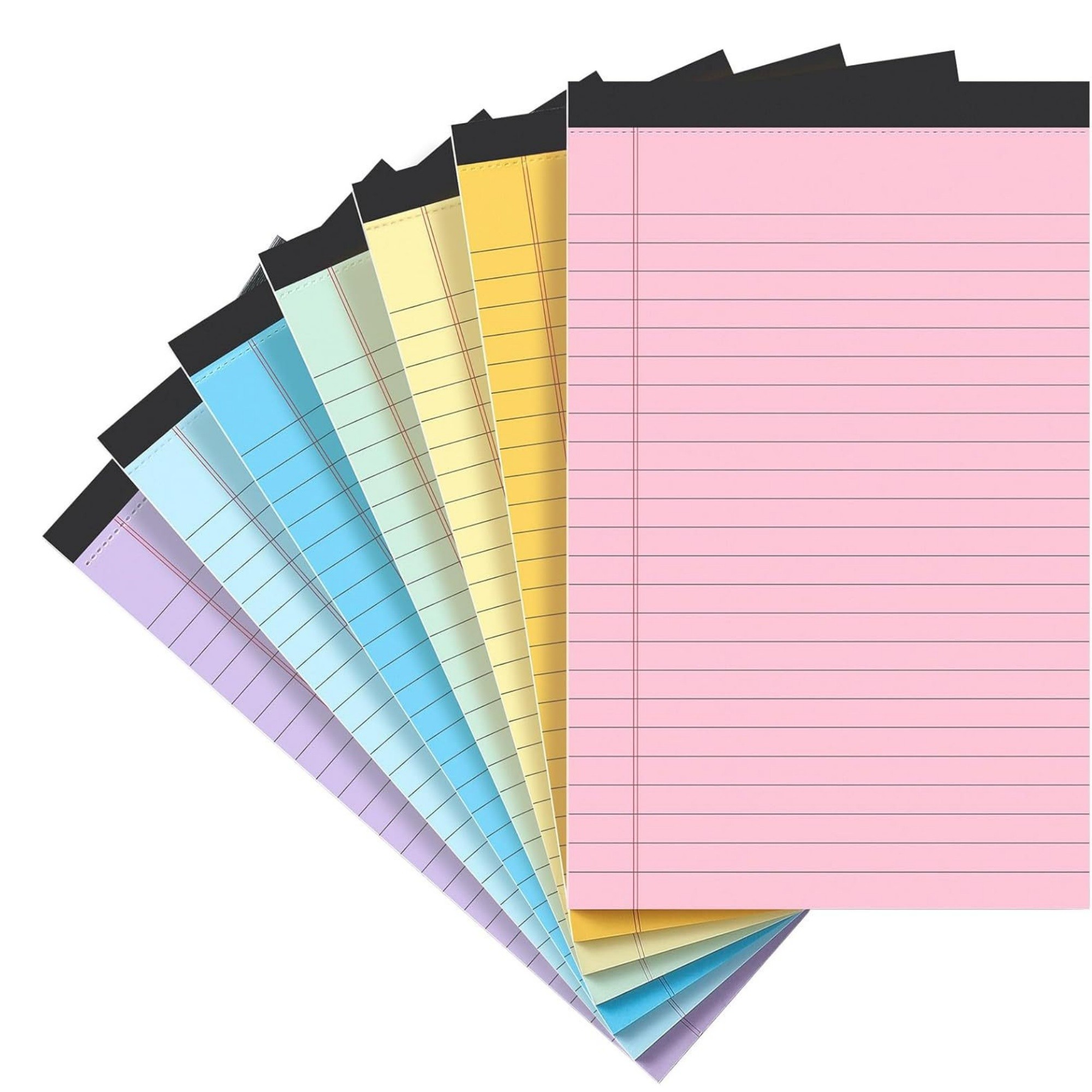 30 Sheets Colorful Narrow Ruled Pads Item No#32429 - Image 2
