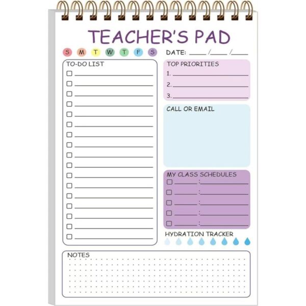 50 Sheets Teacher To Do List Notepad Item No#32430 - Image 2