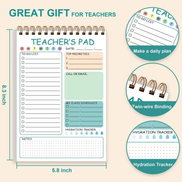 50 Sheets Teacher To Do List Notepad Item No#32430 - Image 3