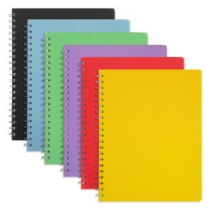 A4 80 Sheets College Ruled Notebook With Plastic Waterproof Cover Item No#32433