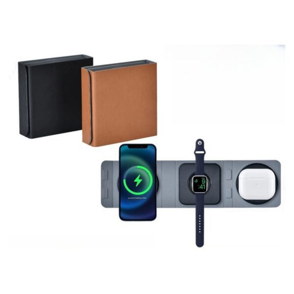 3 In 1 Foldable Magnetic Wireless Charger Station Item No#31671 - Image 2
