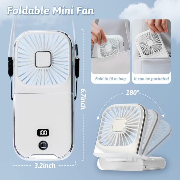 5 In 1 Handheld Neck Fan Item No#31683 - Image 3