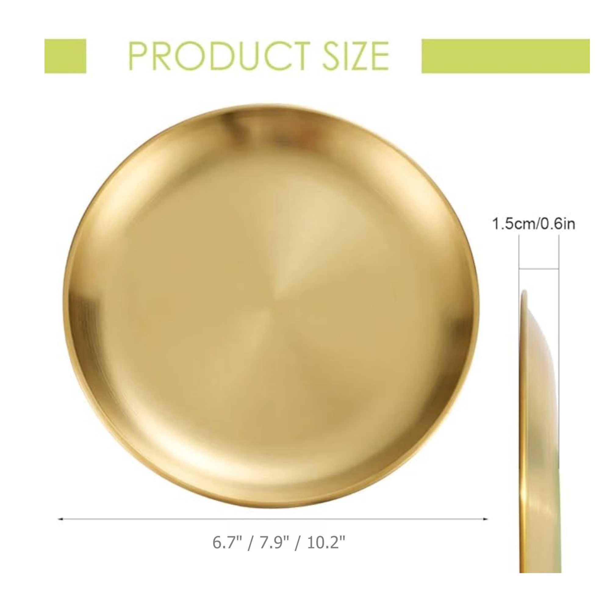 Stainless Steel Plates Item No#31696 - Image 3