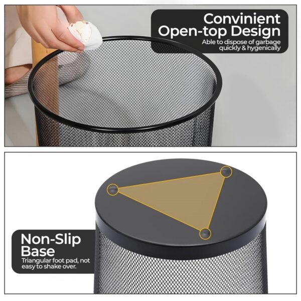 Round Mesh Wastebasket Item No#31706 - Image 4