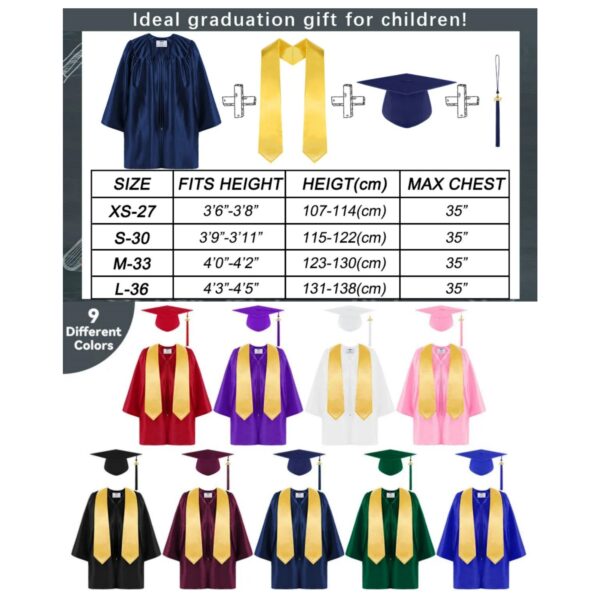 Kindergarten Graduation Gown Grad Cap Set Item No#31714 - Image 3