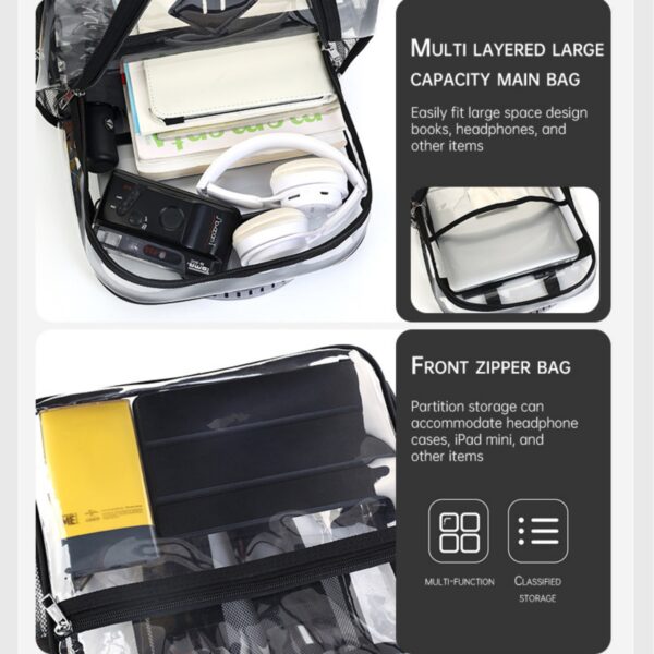 PVC Clear Backpack Item No#31718 - Image 3
